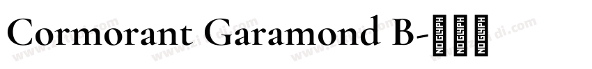 Cormorant Garamond B字体转换